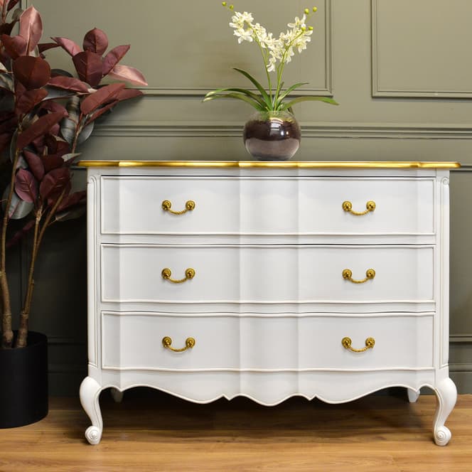 French Style White 7 Drawer Chest of Drawers - Nicky Cornell French Style White 7 Drawer Chest of Drawers - Nicky Cornell