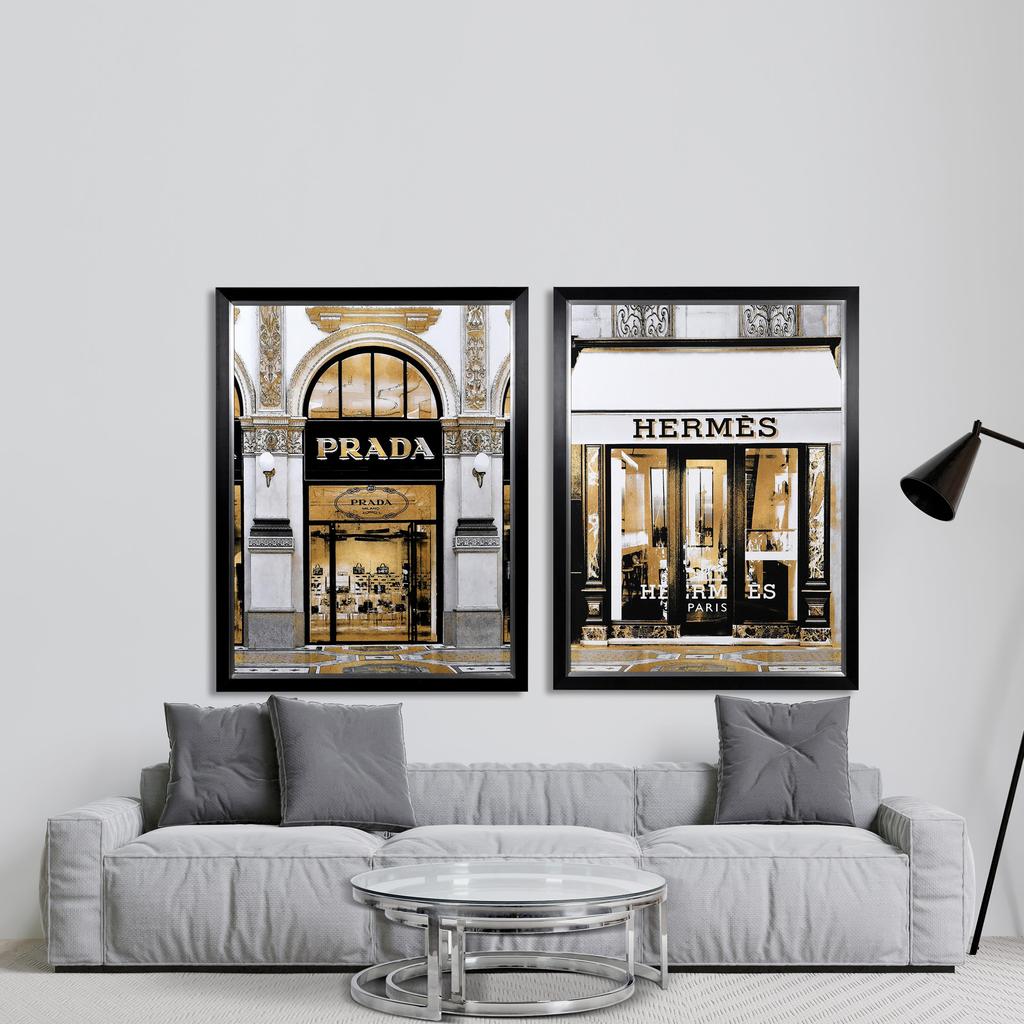 Extra Large Framed Store Entrance Print Hermes - Nicky Cornell