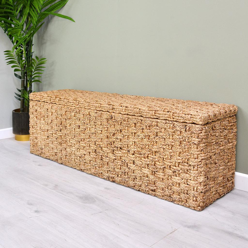 Natural Woven Ottoman - Nicky Cornell