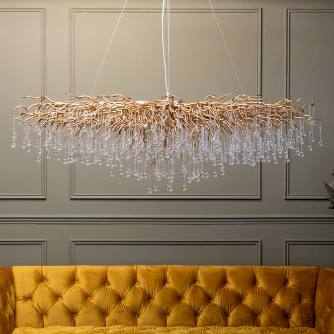 Cheree Globe with Crystal Chandelier - Nicky Cornell