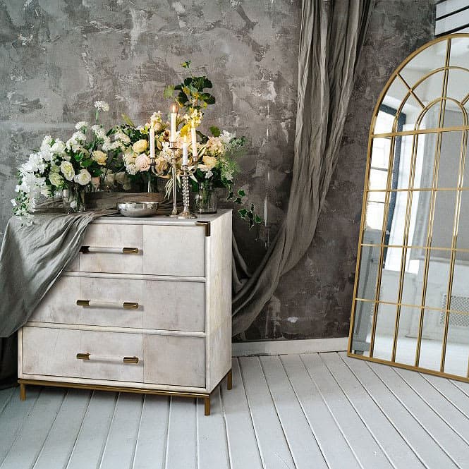Edgware White Leather Chest of Drawers - Nicky Cornell