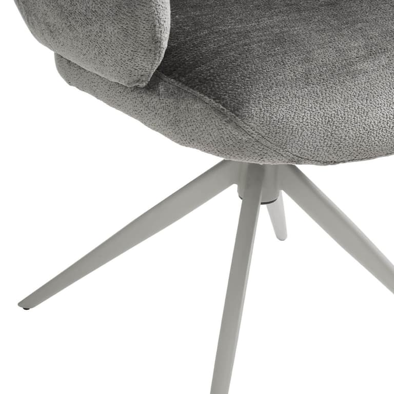 Apollo Mocha Upholstered Swivel Dining Chair by Vida Living