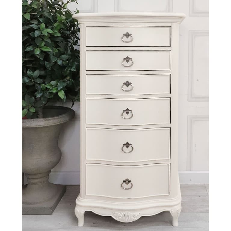 Willis & Gambier Ivory French Style Tallboy Chest of Drawers a UK