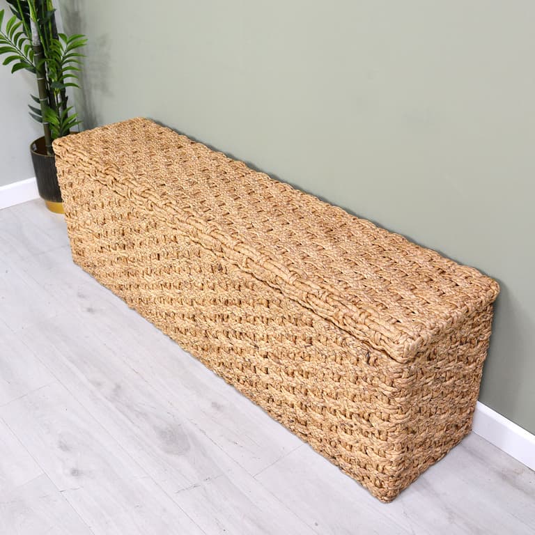 Natural Woven Ottoman - Nicky Cornell