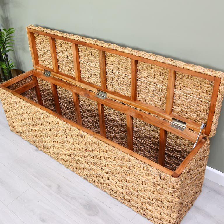 Natural Woven Ottoman - Nicky Cornell Natural Woven Ottoman - Nicky Cornell