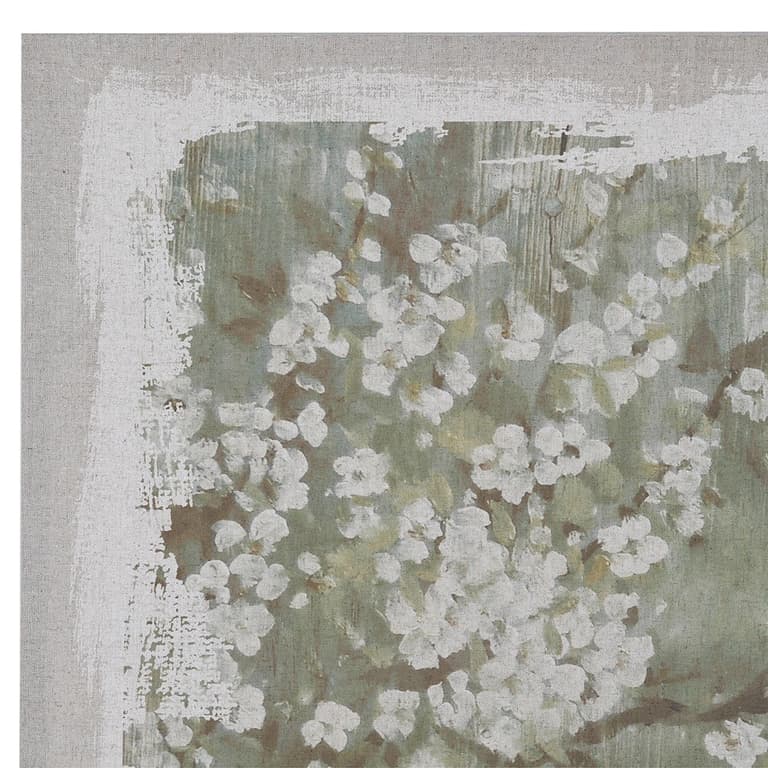 Green Blossom Wall Canvas - Nicky Cornell