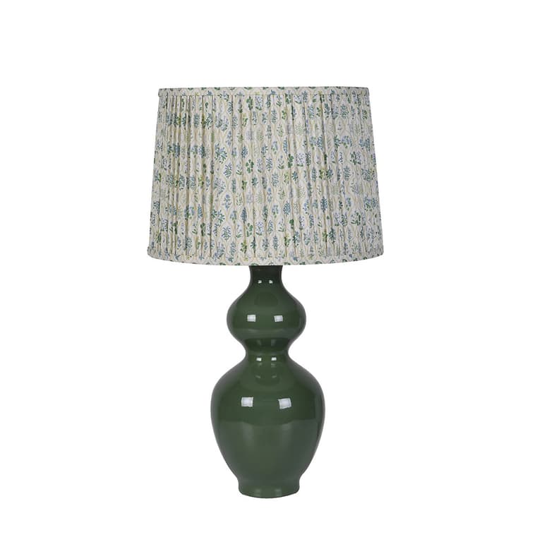 William Green Table Lamp with Patterned Shade - Nicky Cornell