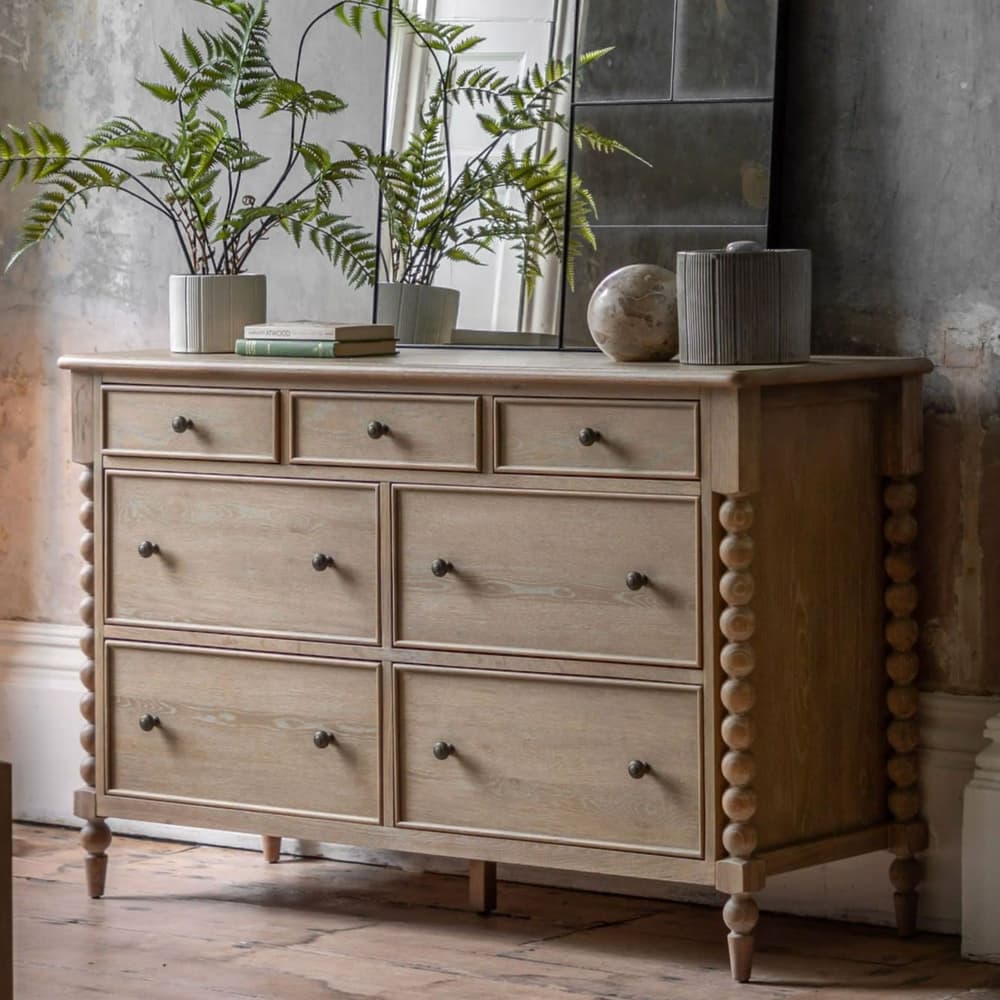 Artisan Wooden 7 Drawer Chest of Drawers by Gallery Direct - Nicky